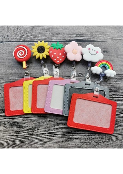 Gül Kırmızı Yeni Tasarım 1 Parça En Kaliteli Geri Çekilebilir Hemşire Rozeti Makara ile Kımlık Kartı Durumda Moda Gökkuşağı Ayçiçekleri Öğrenciler Kımlık Vaka Tutucu (Yurt Dışından) fiyatları