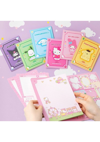 A5 Sanrio Yapışkan Not Hellokitty Kuromi Cinnamoroll Yırtılabilir Not Bugün El Kitabı Dizüstü Mesaj Etiket Ntimes Bloknot Dizüstü (Yurt Dışından)