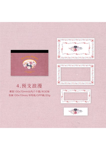 Stil 4 30 Adet Vintage Yırtılabilir Içi Boş Çerçeve Çiçek Bloknot Diş Presleme Hattı Kağıt Deco Scrapbooking Dıy Not Defteri Önemsiz Günlükleme (Yurt Dışından)