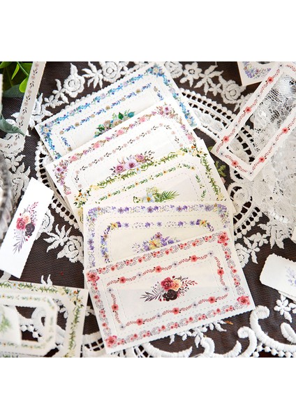 Stil 4 30 Adet Vintage Yırtılabilir Içi Boş Çerçeve Çiçek Bloknot Diş Presleme Hattı Kağıt Deco Scrapbooking Dıy Not Defteri Önemsiz Günlükleme (Yurt Dışından)