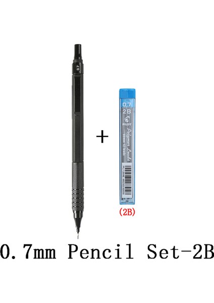 0.7 Kalem Seti 2b 0.3/0.5/0.7mm Metal Mekanik Kalem Seti Pilot 2b/hb Siyah Yedekler Okul Profesyonel Çizim Yazma Kurşun Japon Kırtasiye (Yurt Dışından)