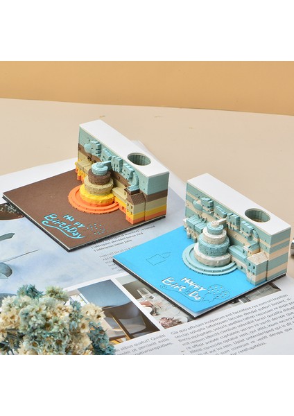 Stil 3 Yaratıcı Çok Fonksiyonlu Bloknot Not Defteri 3D Model Kale Notu 3D Sanat Hary Özel Blok Not Arkadaş Hediye Ofis Okul Aracı 2023 (Yurt Dışından) indirimleri