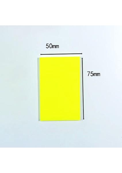 50X75 Sarı Şeffaf Yapışkan Notlar 50 Yaprak Su Geçirmez Posted It Notu Şeffaf Çıkartmalar Kaplamasız Dizin Not Defterleri Ofis Malzemeleri (Yurt Dışından)