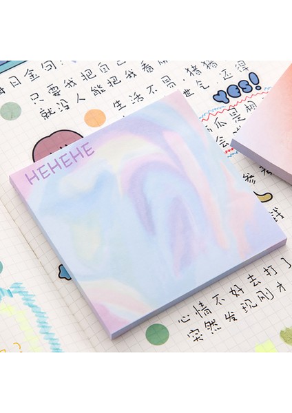 Stil 3 50 Sayfa Degrade Bloknot Kağıt Çıkartması Notlar Scrapbooking Diy Yaratıcı Not Defteri Günlüğü Dekorasyon Okul Kırtasiye (Yurt Dışından)