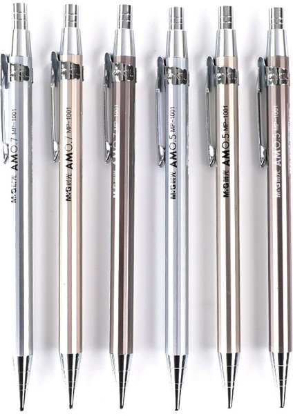 0.7MM1PEN-HB-5LEAD-E Mg 1001 Profesyonel Metal Mekanik Kurşun Kalem 0.5mm/0.7mm Otomatik Kalemler Grafit Kurşun Yerine Öğrenciler Çocuklar Yazma Malzemeleri (Yurt Dışından) fiyatları