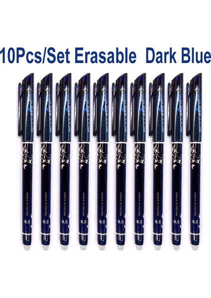 10 Adet Blue-B 10 Adet/takım Silinebilir Kalem 0.5mm Jel Mürekkep Kalem Iğne Ucu Dolum Çubuk 4 Renk Ofis Okul Öğrenci Yazma Boyama Kırtasiye (Yurt Dışından)