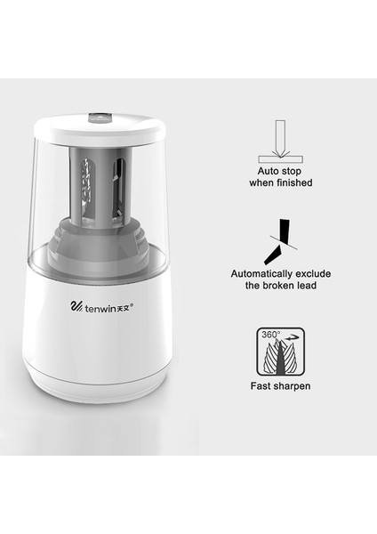 Siyah Ağır Hizmet Tipi Elektrikli Otomatik Kalemtıraş Renkli Kalemler Okul 6-8mm Kalemler Kesici Makinesi Çocuk Sanatçılar Statione (Yurt Dışından)