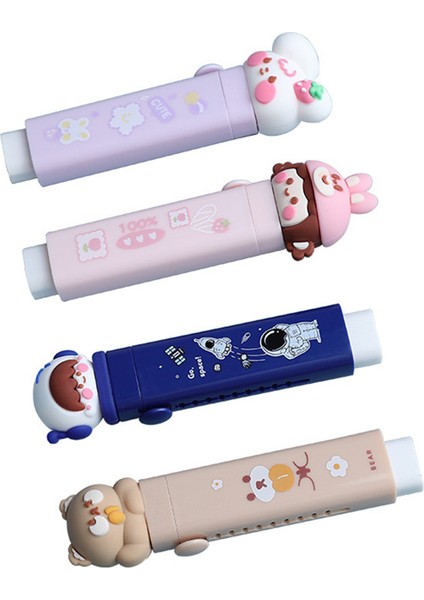 Silgi Silgi Kawaii Papeleria Ayı Okul Gomas De Borrar Sevimli Şey Astronot Kedi Pençesi Kırtasiye Yaratıcılık Gomme Kauçuk Hediye Silgiler (Yurt Dışından)