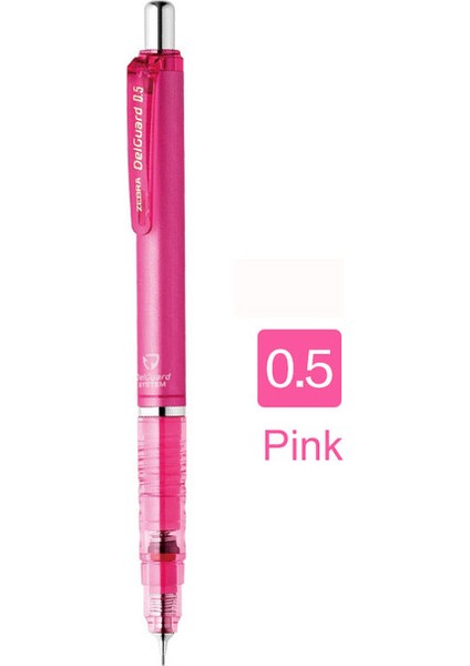 P-MA85 Pembe 05 1 Adet Zebra MA85 Delguard Mekanik Kurşun Kalem 0.5mm 0.3mm 0.7mm Okul Tedarikçisi Için Silgili Kırılmaz Çok Renkli Kalemler (Yurt Dışından)
