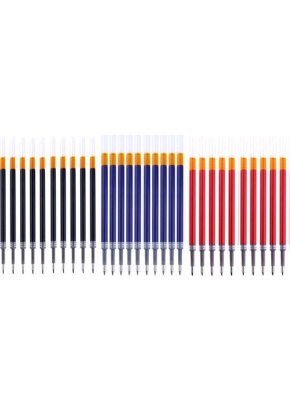 Set C-30 Mix Dolum Jel Kalem Dolum Seti Okul Malzemeleri Siyah Mavi Kırmızı Mürekkep Rengi 0.5mm Geri Çekilebilir Tükenmez Kalemler Iş Öğrenci Okul Ofisi (Yurt Dışından)