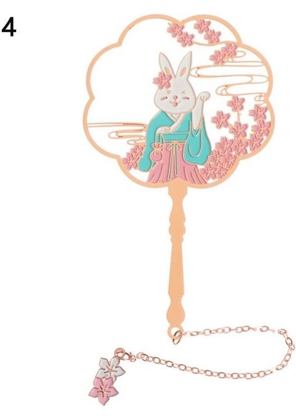 Stil 4 Okul Ofis Malzemeleri Kırtasiye Kolye Püskül Metal Tavuskuşu Grubu Fan Şekli Pirinç Imi Sayfalandırma Mark Kitap Klibi (Yurt Dışından)