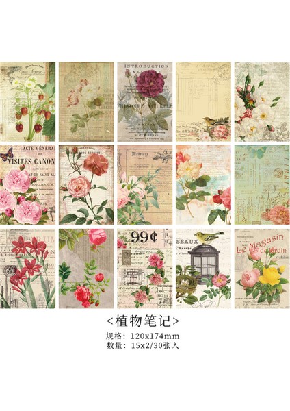 Stil 1 Önemsiz Dergisi Retro Mektup Malzeme Kağıt Dıy Scrapbooking Dergisi Kolaj Albümü Günlüğü Dekorasyon Büyük Boy Arka Plan Kağıdı (Yurt Dışından)