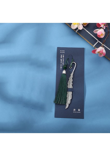 Gümüş Bir Metal Kitap Ayracı Çin Tarzı Yaratıcı Hediye Püskül Tüy Yer Ayracı Öğrenci Kırtasiye Hediye Hediye Nefis Antika Yer Ayracı (Yurt Dışından)