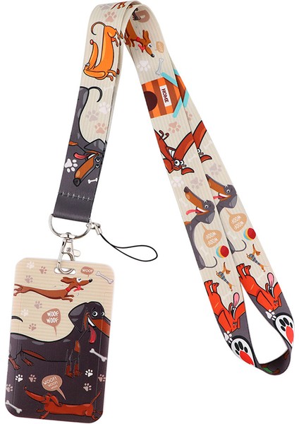 Stil 3 Dachshund Köpek Kordon Boyun Askısı Sanat Anime Moda Boyunluklar Otobüs Kımlık Adı Çalışma Kartı Tutucu Aksesuarları Süslemeleri Çocuklar Hediyeler (Yurt Dışından) indirimleri