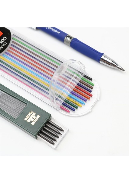 Mavi Kalem Seti A 2.0 mm Mekanik Kurşun Kalem Seti 2b Otomatik Öğrenci Okul Kalemleri Malzemeleri Ofis Kawaii Kırtasiye Çizim Yazma Sanat Eskiz (Yurt Dışından) indirimleri