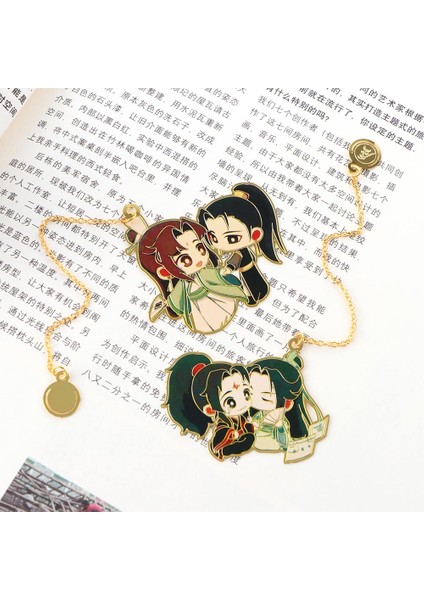 B 4 2022 Metal Kitap Ayraçları Evcilleştirilmemiş Mo Dao Zu Shi Şeytani Yetiştiriciliğin Büyük Ustası Wei Wuxian Lan Wangji Oymalı Kitap Ayracı (Yurt Dışından) fırsatları
