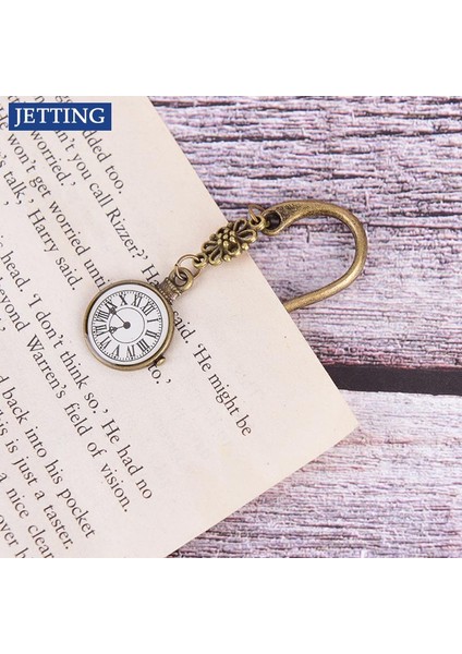 Vintage Retro Kule Öğrenci Kawaii Metal Imleri Kitap Işaretleyici Ataşlar Çocuklar Için Hediye Kırtasiye (Yurt Dışından)