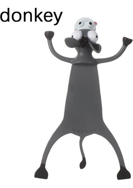 3D Eşek Karikatür Hayvan Sayfalandırma Mark 3D Stereo Kedi Yer Imi Öğrenci Kız Hediye Için Tuhaf Yer Imi Öğrenci Kırtasiye (Yurt Dışından)