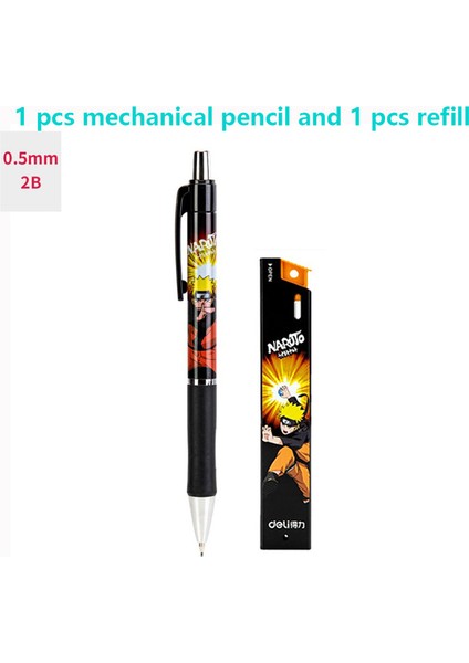 1 Takım Naruto (0.5mm) Deli Kalemler Naruto Mekanik Kurşun Kalem 0.5mm 0.7mm Sevimli Japon Kırtasiye Kawaii Aksesuarları Anime Kalem Yedekler Çocuklar Hediye (Yurt Dışından)