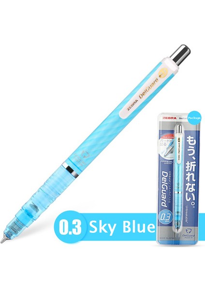 MA85 Gök Mavisi 0.3mm 1 Adet Zebra MA85 Delguard Mekanik Kurşun Kalem 0.3/0.5/0.7mm Kırılma Önleyici Çekirdek Lapicero Yazma Çizim Malzemesi Escolar Papelaria (Yurt Dışından)