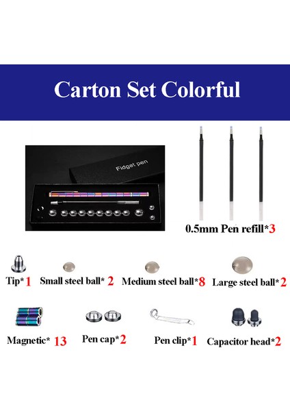 Karton Set Renkli 34/55 Adet/takım Manyetik Polar Kalem Metal Mıknatıs Modüler Düşünüyorum Mürekkep Oyuncak Stres Fidgets Antistres Odak Eller Dokunmatik Kalem Silinebilir Hediye (Yurt Dışından)