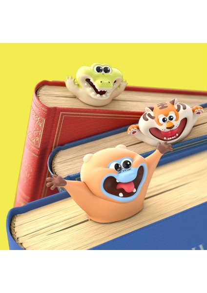 Mühür Yeni 3D Stereo Sevimli Karikatür Imleri Komik Panda Manta Işınları Altın Maymun Kaplan Kitap Işaretleyici Okul Kırtasiye Çocuk Hediyeler (Yurt Dışından)