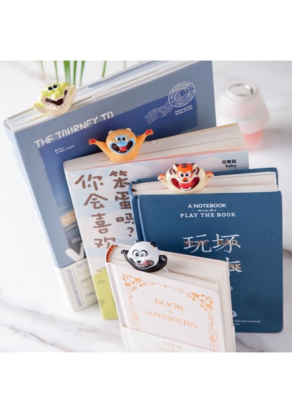 Mühür Yeni 3D Stereo Sevimli Karikatür Imleri Komik Panda Manta Işınları Altın Maymun Kaplan Kitap Işaretleyici Okul Kırtasiye Çocuk Hediyeler (Yurt Dışından)