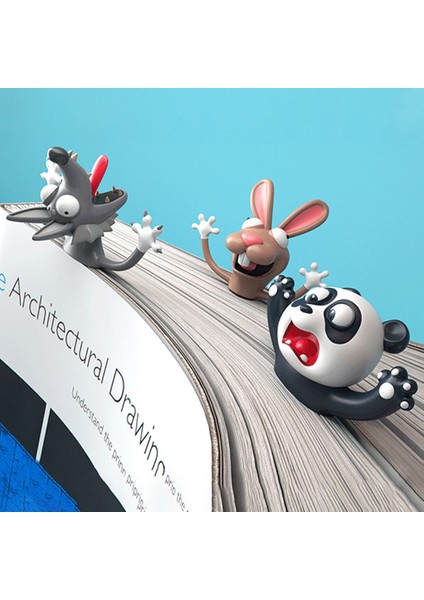 Eşek 3D Stereo Karikatür Güzel Hayvan Yer Işareti 3D Stereo Yer Işareti Daha Eğlenceli Okuma Için Tuhaf Yer Işareti Ofis Okul Malzemeleri (Yurt Dışından)