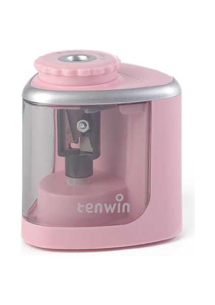 Pembe Dokunmatik Anahtarı Kalemtıraş Elektrikli Otomatik Kalemtıraş 6-8mm Kalem ve Renkli Kalem Okul Ofis Ev Kırtasiye (Yurt Dışından)