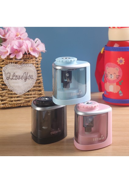 Pembe Dokunmatik Anahtarı Kalemtıraş Elektrikli Otomatik Kalemtıraş 6-8mm Kalem ve Renkli Kalem Okul Ofis Ev Kırtasiye (Yurt Dışından) fiyatları