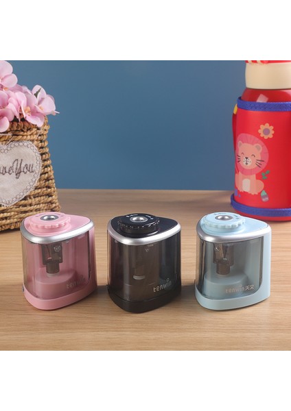 Pembe Dokunmatik Anahtarı Kalemtıraş Elektrikli Otomatik Kalemtıraş 6-8mm Kalem ve Renkli Kalem Okul Ofis Ev Kırtasiye (Yurt Dışından) indirimleri