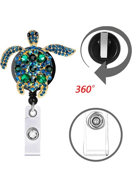 Dikey Altın Deniz Kaplumbağası Kelebek Kart Rozeti Makarası Geri Çekilebilir Elmas Tasarımlı Ipi Kadınlar Için Personel Hemşire Çalışma Kartı Geçiş Otobüs Kartı Klipsi (Yurt Dışından) modelleri