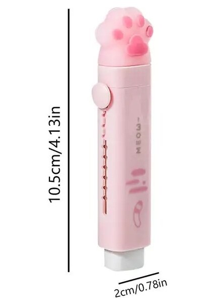 Pembe Kedi Pençe Şekilli Silgi Çocuklar Geri Çekilebilir Kurşun Kalem Silgisi Sevimli Kauçuk Kalem Kawaii Silgi Sevimli Kauçuk Çocuklar Öğrenciler Için Okul (Yurt Dışından)