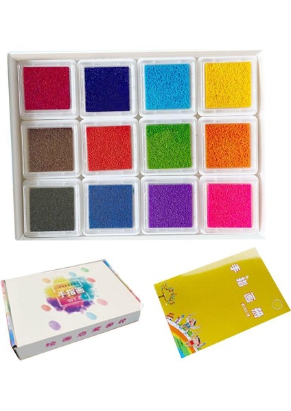 3X3CM Çocuk Parmak Boyama Baskı Çamur Parmak Boyama Yürümeye Başlayan Boyama Malzemeleri Boyama 24 Renk Dıy Yıkanabilir Baskı (Yurt Dışından) fiyatları