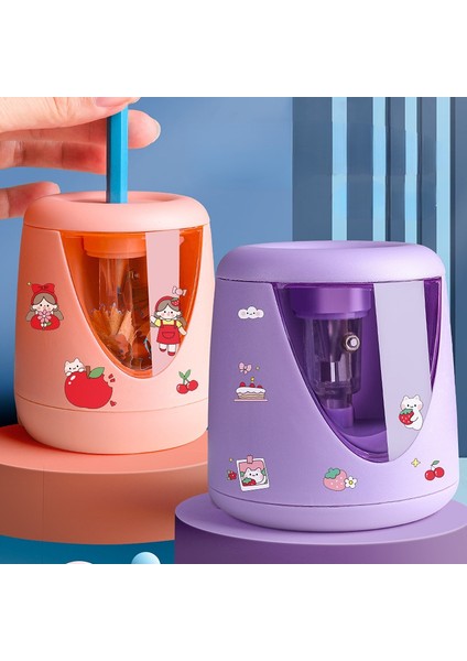 Mor Otomatik Elektrikli Kalemtıraş Sevimli Çok Fonksiyonlu Ağır Mekanik Okul Ilköğretim Öğrencileri Çocuk Kırtasiye Hediye (Yurt Dışından) fiyatları