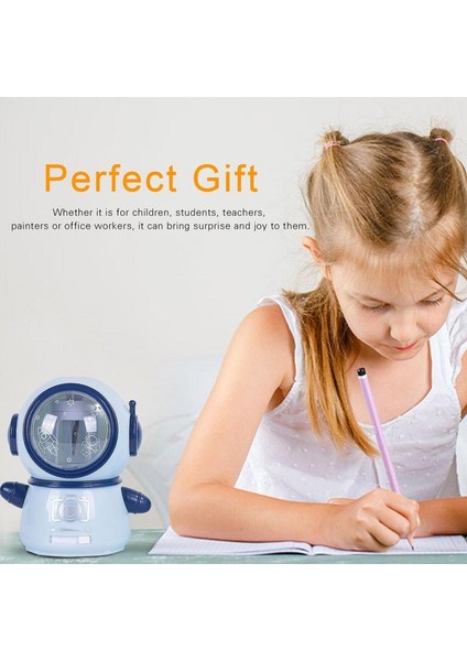 Açık Mavi Kalemtıraşlar Spaceman Elektrikli Kalemtıraş Ağır Hizmet Sevimli Kalemtıraş Tak Çocuklar Için Otomatik Durdurma Kalem (Yurt Dışından) modelleri