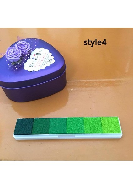 Style4 1 Adet Çocuk Parmak Izleri Dıy Scrapbooking Vintage Sanat El Sanatları Mürekkep Pedi Renkli Inkpad Pullar Yağ Bazlı Dekoratif Damga (Yurt Dışından)