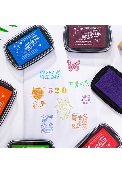 C Dimi 22 Renk Büyük Boy Inkpad Craft Yağ Bazlı Dıy Mürekkep Pedleri Sünger Pullar Scrapbooking Kart Yapımı Parmak Izi Mühür Damga Pedi (Yurt Dışından) modelleri