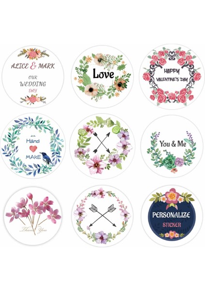 Beyaz 6CM-100PCS 100 Pcs Özel Çıkartmalar Logo Ambalaj Etiketleri Kişiselleştirilmiş Çıkartmalar Isim Parti Düğün Doğum Günü Kendi Etiketinizi Tasarlayın (Yurt Dışından) modelleri