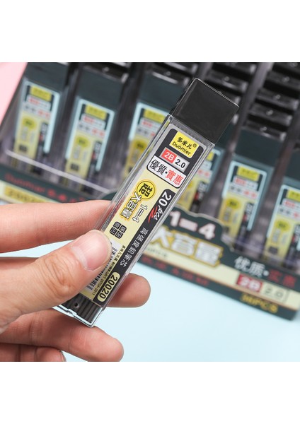 12 Adet 20 Adet/kutu 2.0mm Grafit Kurşun Otomatik Kalem Yedek Çekirdek 2b Kalın Çekirdek Mekanik Kurşun Kalem Dolum Okul Ofis Dolum (Yurt Dışından)