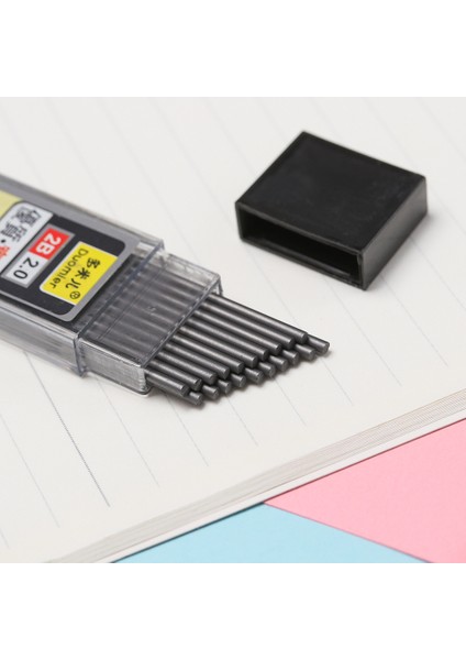 12 Adet 20 Adet/kutu 2.0mm Grafit Kurşun Otomatik Kalem Yedek Çekirdek 2b Kalın Çekirdek Mekanik Kurşun Kalem Dolum Okul Ofis Dolum (Yurt Dışından)