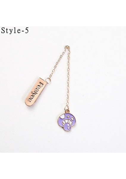 Stil-5 Yaratıcılık Karikatür Metal Meyve Hayvan Kitap Klibi Kitap Tutucu Kitap Ayracı (Yurt Dışından)