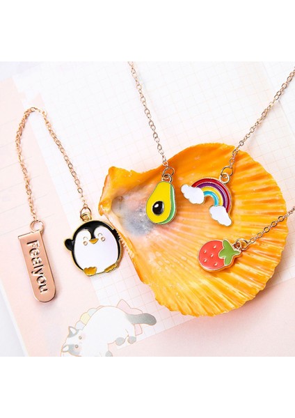 Stil-5 Yaratıcılık Karikatür Metal Meyve Hayvan Kitap Klibi Kitap Tutucu Kitap Ayracı (Yurt Dışından) indirimleri