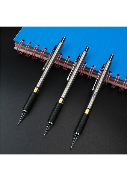 Bir Adet 0,5 ve 0,9 Kauçuk Kaymaz Metal Mekanik Kurşun Kalem Paslanmaz Çelik Kalemlik 0,5 mm 0,7 mm 0,9 mm 2b Siyah Kurşun Kalem (Yurt Dışından) fiyatları