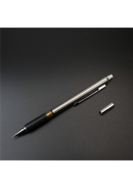 Bir Adet 0,5 ve 0,9 Kauçuk Kaymaz Metal Mekanik Kurşun Kalem Paslanmaz Çelik Kalemlik 0,5 mm 0,7 mm 0,9 mm 2b Siyah Kurşun Kalem (Yurt Dışından) fırsatları