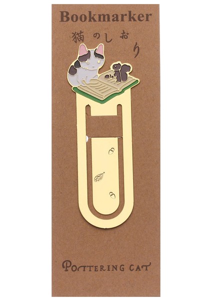 Stil 4 1 Adet Karikatür Sevimli Kediler Okuma Altın Kaplama Metal Hayvan Kitap Ayracı Kırtasiye Hediye Kitap Klasörü Ofis Okul Malzemeleri (Yurt Dışından)
