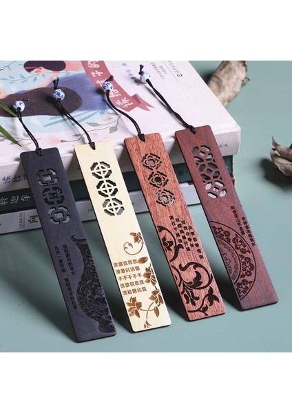 Çin Tarzı Oyma Ahşap Kitap Ayracı Yaratıcı Retro Abanoz Kitap Ayracı Okul Hediye Öğrenci Ofis Okuma Sevimli Kırtasiye Malzemeleri (Yurt Dışından) fiyatları