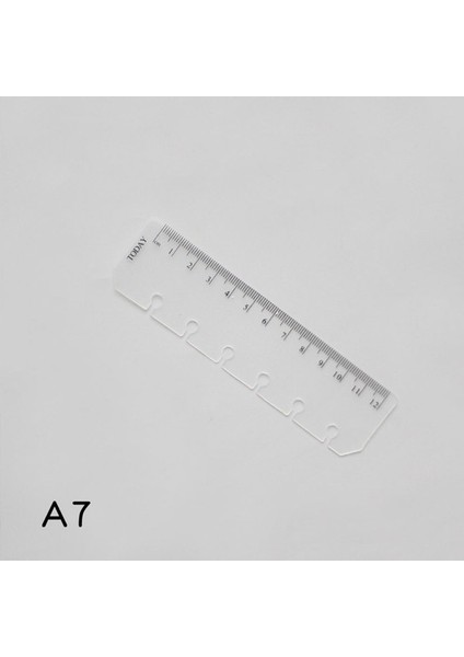 A7 Beyaz Yer Işareti Cetvel Yüzükler Dizüstü 6 Delik A5 A6 Elastik Çizim Aracı Planlayıcısı ve Organizatör Eskiz Defteri Için Yumuşak Plastik Bölme (Yurt Dışından)