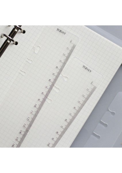 A7 Beyaz Yer Işareti Cetvel Yüzükler Dizüstü 6 Delik A5 A6 Elastik Çizim Aracı Planlayıcısı ve Organizatör Eskiz Defteri Için Yumuşak Plastik Bölme (Yurt Dışından) fırsatları