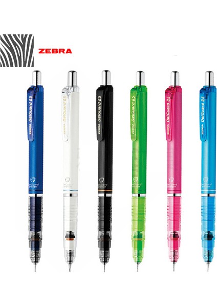 P-MA85 Beyaz 07MM 1 Adet Zebra MA85 Delguard Mekanik Kurşun Kalem 0.5mm 0.3mm 0.7mm Okul Tedarikçisi Için Silgi ile Kırılmaz Çok Renkli Kalemler (Yurt Dışından)